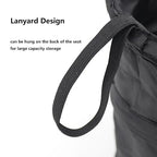 Car Trash Can, 2 Packs Mini Collapsible Pop-up Car Garbage Can, Waterproof Hanging Trash Bag with Velcro, 1 Gallon Black Car Trash Bin for Travel, Picnic & Camping