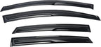 Tape-On Window Visors Deflectors Rain Guards 4 Piece Set ‎Compatible with 2008-2012 Honda Accord 4Door Sedan