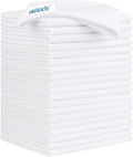 White Microfiber Cleaning Cloth 20 Pack 11.5 x 11.5 inch Microfiber Towels for Cars Ultra Absorbent Car Washing Cloth Lint Free Streak Free Cleaning Rags for Car, Kitchen Window