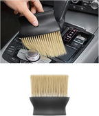 Car Interior Detailing Brush, Ultra-Soft Auto Hair Bristles Removal Dust Collectors, Universal Vehicle Interior Cleaning Dashboard, Air Conditioner Vent etc Tool Accessory (1PC, Yellow)