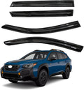Tape-on Rain Guards for Subaru Outback 2020-2025 | Shatterproof, Easy Install, Extra Durable, Fits Great, High Quality, Black Auto Accessories, Side Window Deflector & Visors