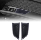Front Rear Door Side Storage Box Compatible with Audi Q4 E-Tron 2022 2023 2024 2025, 4PCS Car Door Side Armrest Grab Handle Groove Storage Organizer Tray Pocket Slot Mat Insert Accessories