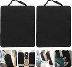 2pcs Auto Rear Seat Anti-kick Pad Car Backseat Protector, Black Sturdy Vehicle Kick Mats with Easy Installation for Family Travel