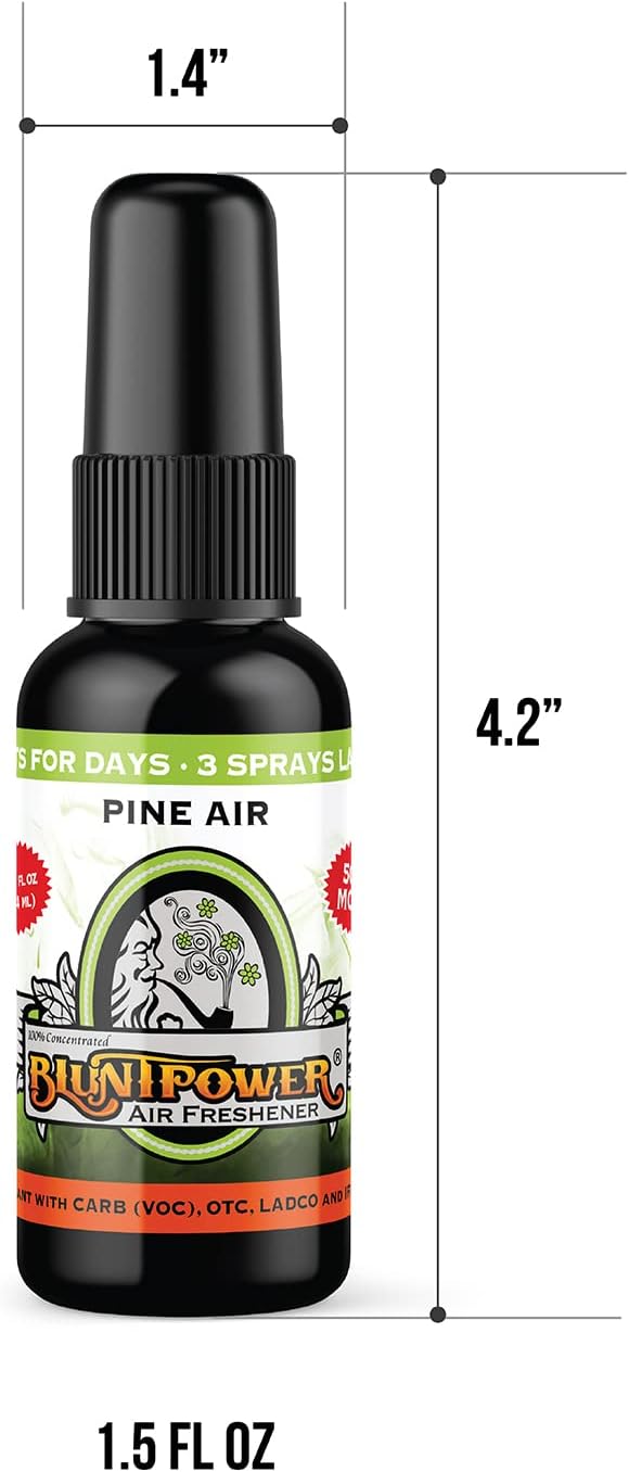 (Pine Air, 1 Pack) Concentrated Air Freshener for Room and Car Spray - Oil-Based Diffuser Spray Bottle - Long-Lasting Bathroom Spray, Car Freshener, & Odor Eliminator Spray