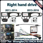 for 2011-2016 Wrangler 10.1INCH Car Radio Android Stereo Audio Screen Multimedia Video Player Navigation Harness Frame(Wrangler Canbus)