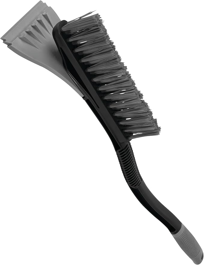 W1461 Ice Scraper/Snow Brush Tool - Dual-Function Winter Accessory for Easy Removal of Ice and Snow from Car Windshields and Roofs