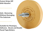 6 Pack Decal Remover Eraser Wheel Rubber Eraser Wheel for Drill Removes Car Stripes Vinyl Tapes and Graphics Rubber Eraser Wheel Tool Kit for Cars, RV, Motorcycles Sticker Remover Tool