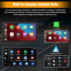 8 Core Car Radio Stereo for Jeep Compass Patriot 2010-2016 10 inch Touch Screen with Wireless CarPlay Android Auto Bluetooth 5GHz WiFi FM GPS Navigation Backup Camera【4G+64G】