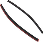 Outside Mount Window Vent Visors Rain Guards Compatible with Toyota Yaris Coupe 2007-2011 | Side Window Wind Deflectors Rain Shields | Smoke Tinted, 2 Pcs Set, DGWV-465