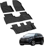 Floor Mats for KIA Sorento 7 Seats 2020 2019 2018 2017 2016, All Weather TPE Custom Fit Floor Liners for KIA Sorento 1st & 2nd & 3rd Row Car Mats, Black