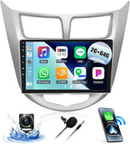 2G+64G Android 13 Car Stereo for Hyundai Accent 2012-2017 with Wireless Carplay Android Auto 9" Touchscreen Car Radio with GPS Navigation WiFi Bluetooth FM/RDS Radio HD Backup Camera Head Unit
