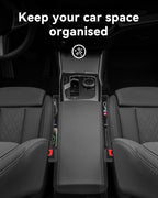 Car Seat Gap Filler, Seat Gap Organizer with Phone Holder, Car Seat Accessories, Car Organizer Fit Car SUV Truck-2PCS Black