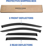 Window Visors Rain Guards Shield for 2021 2022 2023 2024 2025 2026 Hyundai Elantra, Out-Channel Window Vent Wind Deflectors Visors Shades for 21-26 Elantra