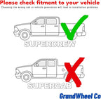GrandWheel Window Deflectors Smoke Tinted in-Channel Side Window Vent Visor Deflectors Rain Guards Compatible with Ford Ranger 2024-2026 SuperCrew - 4 pcs. GW0964