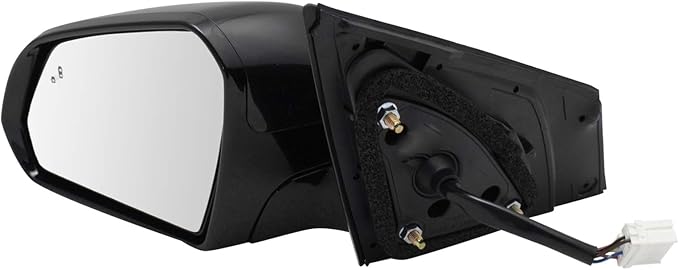 Driver & Passenger Side Power Heated Mirror Set Paint to Match Gloss Black with Turn Signal Blind Spot Compatible with 2015-2017 Hyundai Sonata HY1320228 HY1321228
