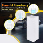 White Microfiber Cleaning Cloths 100 Pack, Reusable Cleaning Rags Shop Towels - Bulk Multipurpose Microfiber Towels, Lint Free Cleaning Towels for Car, House & Kitchen, 11.5 x 11.5 inch