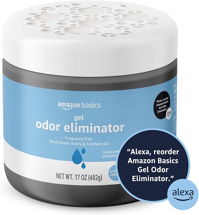 Gel Odor Eliminator, Activated Charcoal, Fragrance Free, 17 Oz, 1-Pack
