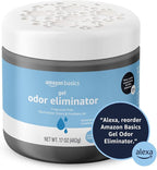 Gel Odor Eliminator, Activated Charcoal, Fragrance Free, 17 Oz, Pack of 6