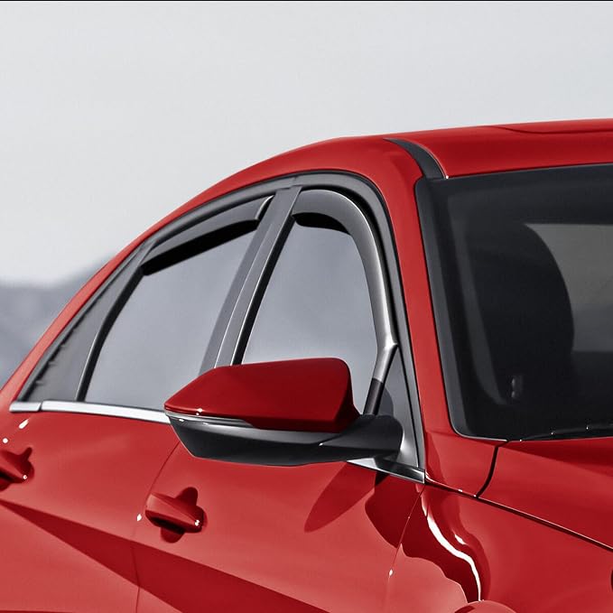 Durable in Channel Rain Guards for Honda Civic Hatchback 2016 2017 2018 2019 2020 2021 Window Deflectors, Vent Window Visors-4pcs