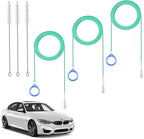 Auto Sunroof Cleaning Tool, 3Pcs 120 Inch Long Flexible Pipe Brush,3 Pcs 7.9 Inch Tube Cleaner Brush Perfect for Car Sunroof, Windshield Wiper Drain Hole