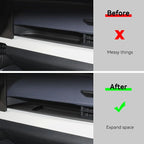 co-Pilot's Dashboard Organizer for Toyota RAV4 2026 Central Control Dashboard TPE Storage Box Interior Auto Accessories Black