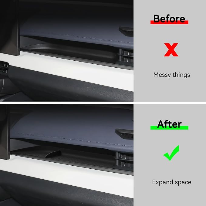 co-Pilot's Dashboard Organizer for Toyota RAV4 2026 Central Control Dashboard TPE Storage Box Interior Auto Accessories Black