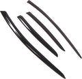 WD2-743B Dark Smoke 4 Pcs Set Window Visor (Outside Mount) Deflector Rain Guard Compatible with 2016-2018 Toyota Prius C
