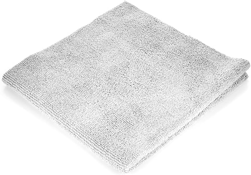 Edgeless 300 - Microfiber Detailing Towels, Perfect for Removing Polishes, Sealants, and Glaze; Great for Interior Cleaning and Dirty Jobs; 300GSM, 16in x 16in, Ice Grey (10-Pack)
