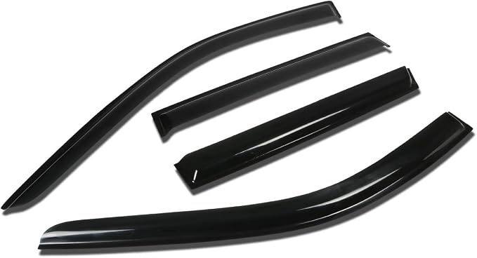 Rain Guards Tape-On Compatible with 2011-2013 Jeep Grand Cherokee WK2 4pcs Window Visor Deflector