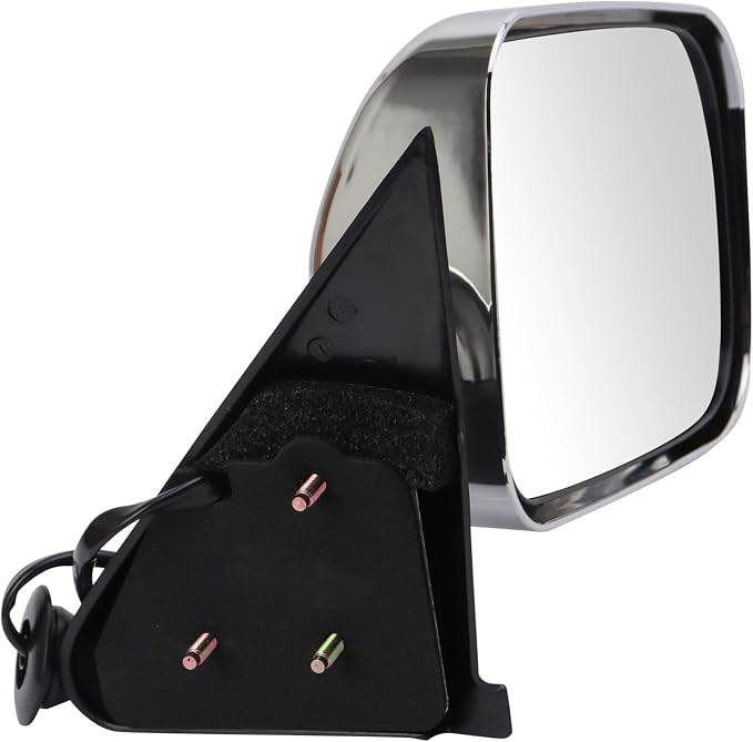 Passenger Side View Mirror Manual Folding Electric Adjustment Non-Heated No Memory Chrome Compatible with 1994-1997 Dodge Ram 1500 2500 3500 Truck