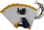8 Pcs/set, 12V Carbon Fiber Car Seat Heater Kits With 6 Levels Double Round Rotary Switches.4pcs/set(Carbon fiber-normal)