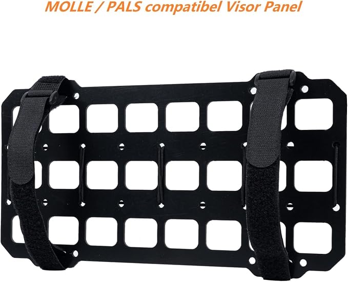 Vehicle Rigid MOLLE Panel for Car Visor Organizer EDC Pouch Tool Holster Bag Holder Tactical Gear Rack Truck Equipment Mount Plate Modular Storage Shelf Auto Interior Accessories