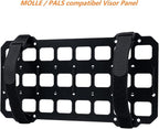 Vehicle Rigid MOLLE Panel for Car Visor Organizer EDC Pouch Tool Holster Bag Holder Tactical Gear Rack Truck Equipment Mount Plate Modular Storage Shelf Auto Interior Accessories