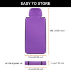 Premium Waterproof Seat Cover Towel Protector Neoprene Universal Fit, Upgraded 100% Washable & Removable Non-Slip Sweat Carseat Towel Covers, Perfect for Gym/Yoga/Workout（Purple,1PCS