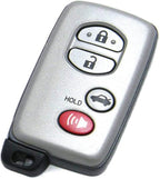 OEM Electronic 4-Button Smart Key Fob Remote Compatible with Toyota (FCC ID: HYQ14AAB, P/N: 89904-06040, 89904-06041, 89904-33181)