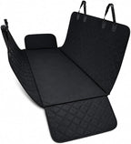 Dog Car Seat Cover for Back Seat - 100% Waterproof Hammock with Side Flaps, Non-Slip Pet Seat Protector, Scratch Resistant Heavy Duty Oxford Fabric, Fits Cars, Trucks & SUVs