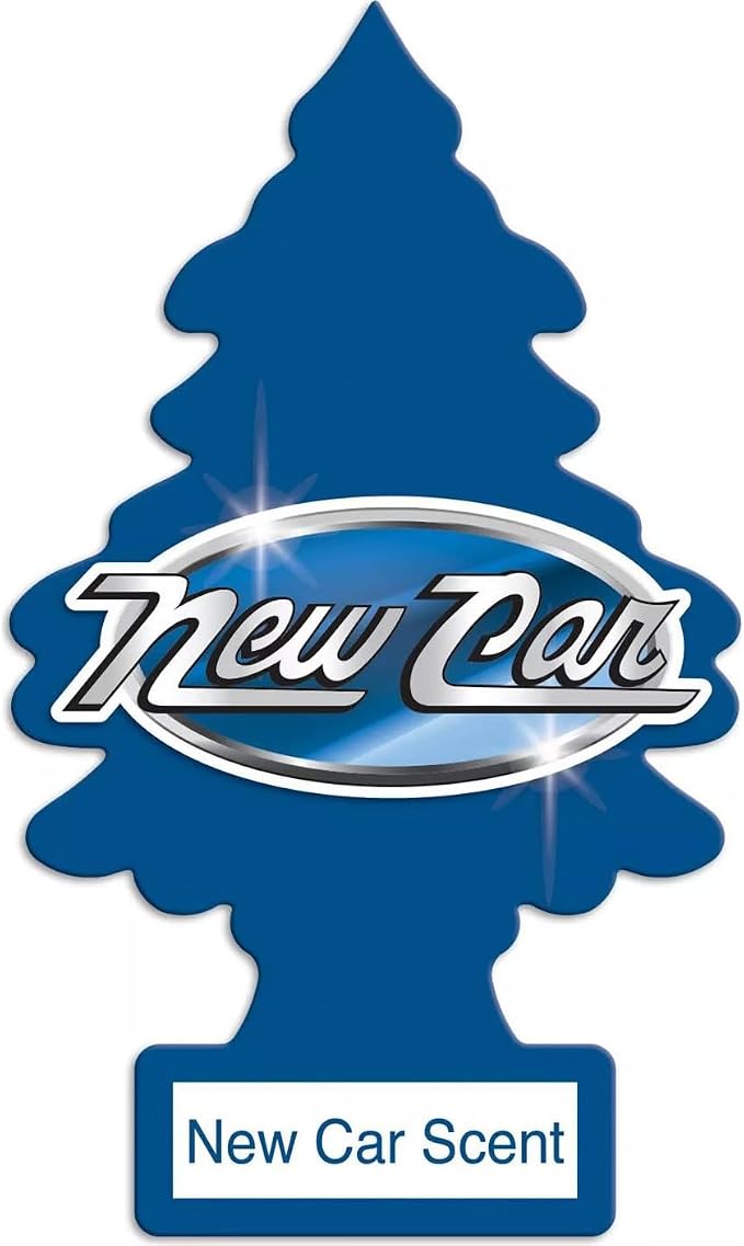 Car Air Freshener | Hanging Paper Tree for Home or Car | New Car Scent | 2 Pack