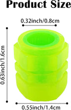 8PCS Car Tire Valve Stem Caps, Universal Noctilucent Waterproof Car Wheel Tire Caps, Suitable for Air Valve Caps for Cars, Motorcycles, Bicycles (Yellow)