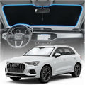 for Audi Q3 Sun Shade Windshield Cover - Custom Fit Q3 Accessories 2019-2025 2026 Sunshade Foldable UV Protection & Heat Shield Sun Visor Accessories