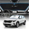for KIA Seltos Sun Shade Windshield Cover - Custom Fit Seltos Accessories 2021-2024 2025 2026 Sunshade Foldable UV Protection & Heat Shield Sun Visor Accessories