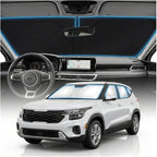 for KIA Seltos Sun Shade Windshield Cover - Custom Fit Seltos Accessories 2021-2024 2025 2026 Sunshade Foldable UV Protection & Heat Shield Sun Visor Accessories