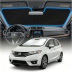 for Honda Fit Sun Shade Windshield Cover - Custom for Fit Accessories 2007-2024 Sunshade Foldable UV Protection & Heat Shield Sun Visor Accessories