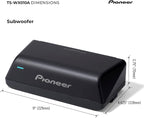 TS-WX010A Under-Seat Subwoofer – 160W Max, Pre-Loaded, Built-in Amp for Easy Bass Upgrade, Enclosure Included, Amp Included, High-Level Input, Works with Most Factory or aftermarket radios