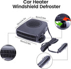 2026 New Upgraded Car Heater, Portable Car Heater, 12V Car Heater Portable,Car Defroster Windshield Heater Plug In Car Heater Windshield Defogger with 360° Rotation Car Heaters for Vehicle(Large Size)