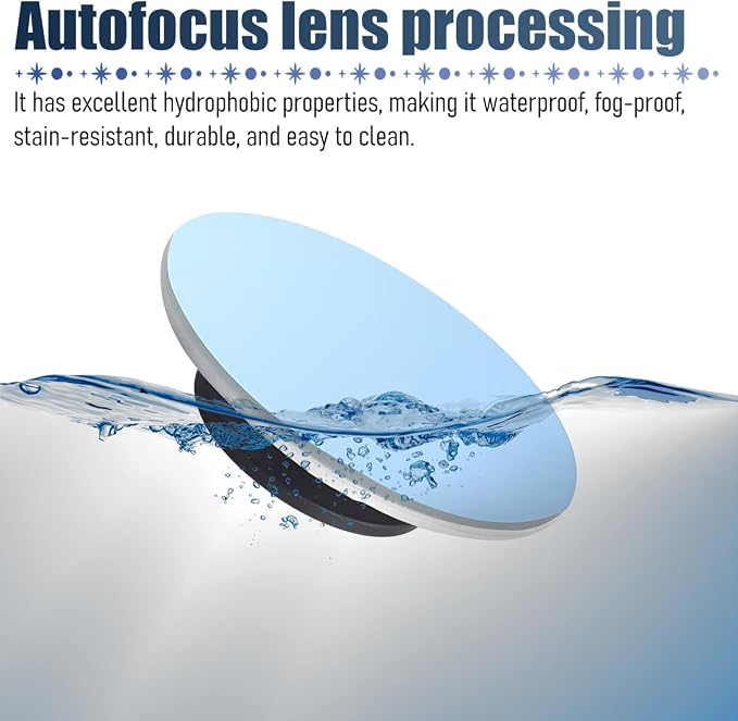 2PCS Car Blind Spot Mirror, Wide Angle HD Glass Round Convex Frameless Side Blindspot Mirror with Adjustable Stick, Auto Exterior Rear View Accessories for Wide Angle, Universal Fit
