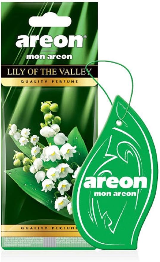MA33 Hanging Best Car Air Freshener Lily of the Valley Scent, Paper Hanging Ornaments, Long Lasting Scent for Car or Home 12 Pack