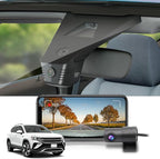 Front 2160P+Rear 1080P Dash Cam Adapts for VW Taos (HD2-D5100) 2022-2026 S SE Black SEL, Factory OEM Style, 2 Way HD Video, WiFi & APP, Loop Recording, Parking Sensor, Easy to Set, 128GB Card
