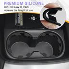 6PCS Silicone Car Cup Holder Insert with Arc Leaf Design, Car Cup Holder Expander, Silicone Self-Adhesive Cup Holder Stabilizer, Anti-Shake Auto Water Bottle Stabilizers for Most Vehicles