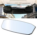 Car Rear View Mirror, 12Inch Interior Clip-on Wide Angle Convex Rear View Mirror, Car Accessories HD Wide Angle Extended Curved Mirror to Reduce Blind Spot Effectively for More Cars