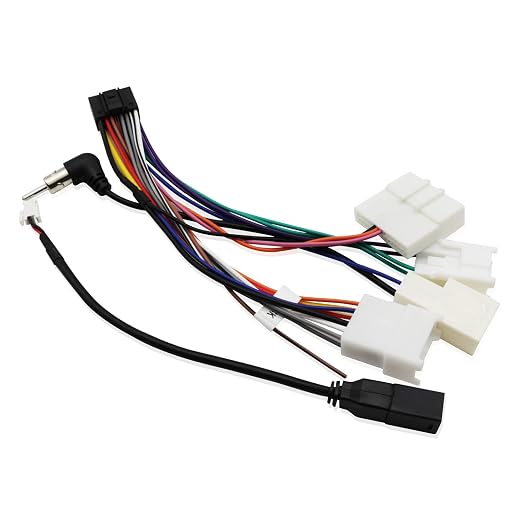 Android Car Stereo Wiring Harness for Toyota | 16Pin ISO Radio Wire Harness Stereo Antenna Kit,USB Connector&Reversing Cable Compatible with 2012-Above Toyota No JBL